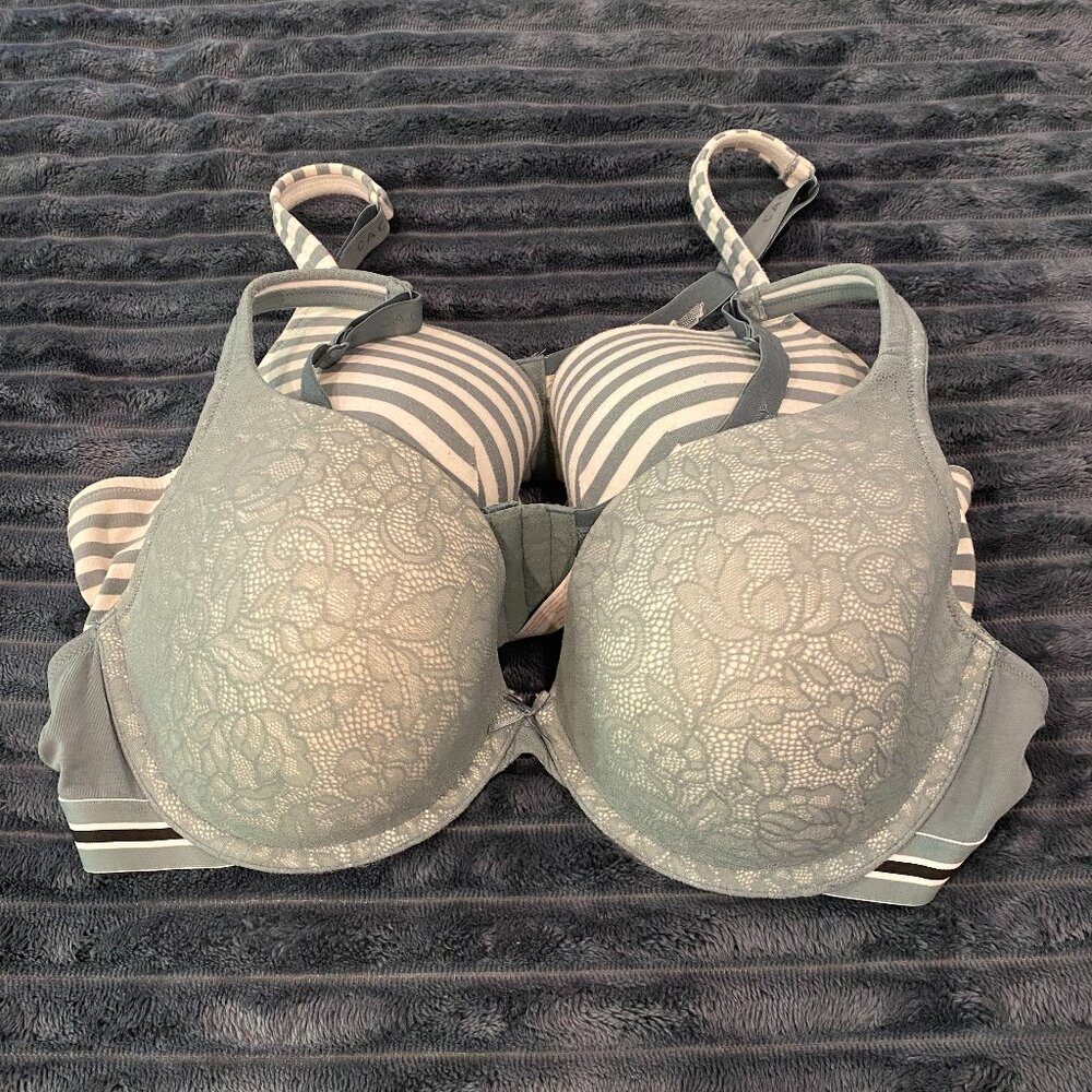 2 Cacique T-shirt Bras 44D